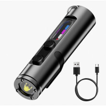 Multifunktionale, wiederaufladbare Schlüsselanhänger-Taschenlampe, tragbare, leichte Hutlampe, zum Nachtangeln und Wandern