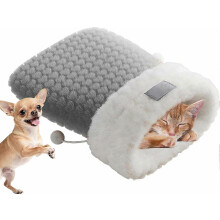 Pluche winterslaapzak voor katten, zacht en warm nest in holstijl voor katten en kleine honden