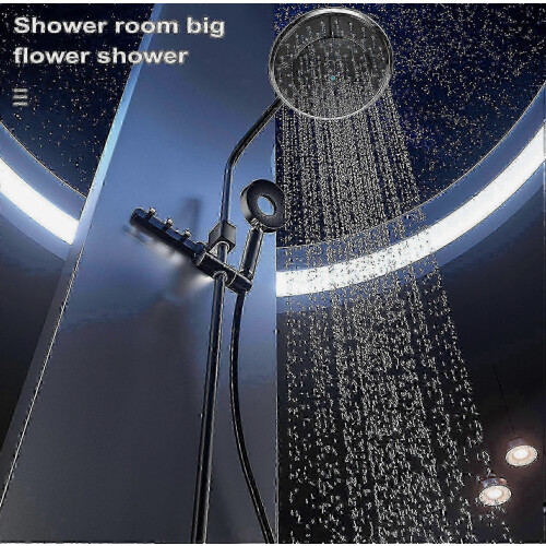 25cm Round Plastic Shower Head - Soft Silicon Rainfall Nozzle for Shower Cabin 2