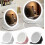 Dimmable Touch Screen Makeup Mirror Compact Folding Vanity Mirror with Light Makeup Accessories 2