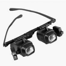 Loupe mains libres avec visière relevable pratique, idéale pour la réparation de montres