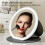 Dimmable Touch Screen Makeup Mirror Compact Folding Vanity Mirror with Light Makeup Accessories 4