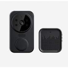Conjunto de timbre de video inteligente WiFi inalámbrico con intercomunicador de voz y monitoreo remoto para la seguridad del hogar.