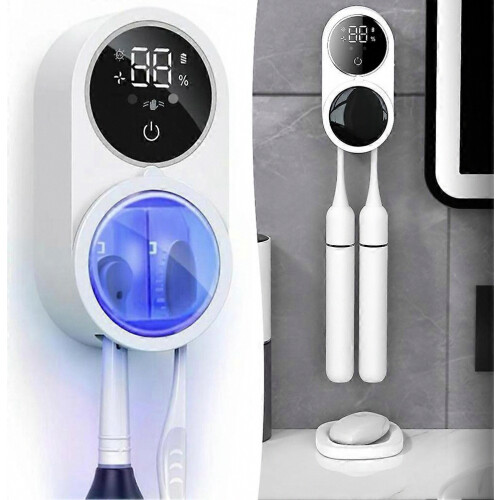 Smart Toothbrush Holder Universal Compatibility for Home 1