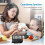 Compact Travel Alarm Clock with Snooze, Portable Digital Timer, 12/24H Display, Calendar Function 5