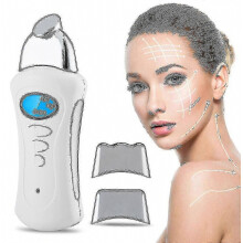 3-in-1 galvanische spa-microstroom gezichtsmassager voor rimpelverwijdering en porieverkleining