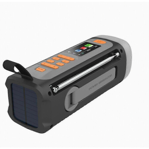 4500mAh Emergency FM/ Bluetooth Radio USB/Solar/Hand Crank Dynamo 2