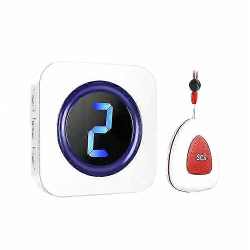 New Tech Compatible Wireless Caregiver Pager System Nurse Alert System With IP55 Waterproof SOS Button compatible Elderly Monit CS fast 1