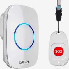 Caregiver Pagers Wireless Call Button ideal for Elderly Patient Personal during Home Life Alert System