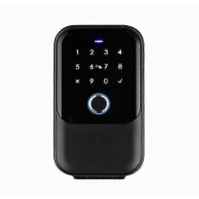Waterdichte slimme sleutelkluis met vingerafdrukvergrendeling, Bluetooth/wifi-app voor afstandsbediening en wandmontage (Tuya-jinmu3)