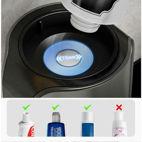 Automatic Toothpaste Dispenser Toothpaste Squeezer Toothbrush Holder for Shower Bathroom 2