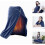 Usb Rechargeable Heated Plush Shawl Pad Warming Electric Blanket (grey) 4