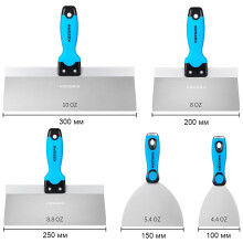 KEZERS handgereedschapset voor gipswanden, aluminium, set van 5 stuks