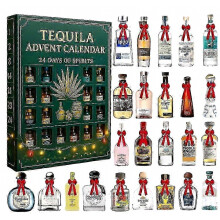 2D Whiskey Adventskalender 2026, 24 dagen kerstcountdown met mini-flesjes als ornamenten, verzamelbaar kerstcadeau voor whiskyliefhebbers hm
