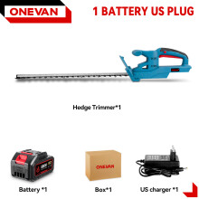 ONEVAN elektrische haagtrimmer, 20 inch, 20000 tr/min, draadloos voor Makita 18V accu