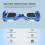 Hoverboard RCB KIDS, 6,5 pouces, auto-équilibrant, Bluetooth, LED, Bleu 4