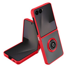 Avizar Hoesje voor Samsung Galaxy Z Flip 7 Opvouwbaar met Magnetische Ring