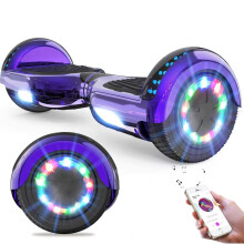 Hoverboard RCB KIDS 6,5 pouces, auto-équilibrant, haut-parleur Bluetooth et lumières LED, Violet