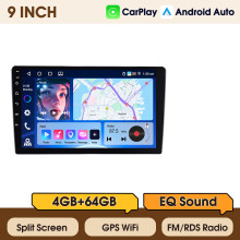 Podofo Autoradio Android 13, Écran 9 pouces, 4Go/64Go, CarPlay et Android Auto sans fil, GPS, WIFI