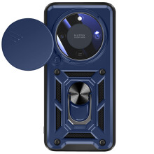 Mayaxess Hoesje voor Honor Magic 8 Lite met Schuifbare Camera Cover en Magnetische Ring