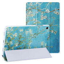 Tech-Protect Etui Geschikt voor Galaxy Tab A11 Plus Bloemen Design met Standaard en Auto-Slaap