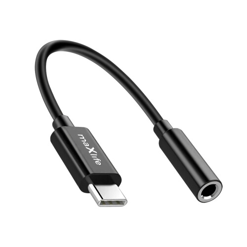 Maxlife Kompakter Audio Adapter 3.5mm Klinke auf USB-C 13.5cm