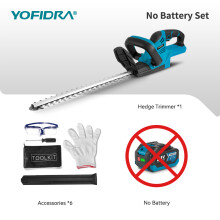 YOFIDRA elektrische haagtrimmer, 2000W, 510 mm snijlengte, voor tuinonderhoud, EU, zonder accu