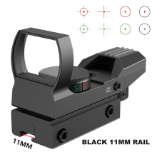 Taktisches Rotpunktvisier, Reflexvisier mit 11MM Schiene, Jagdoptik, 1x Vergrößerung