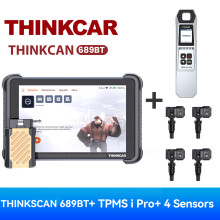 THINKCAR THINKSCAN 689BT, OBD2 Diagnosegerät, CAN FD und DOIP, bidirektionale ECU-Codierung, 35 Resets
