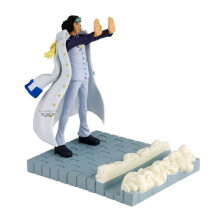 Figurinha - BANDAI - Aokiji Kuzan - Licença One Piece - Branco/marrom - Figurinha de coleção