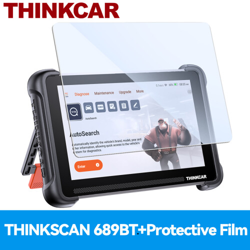 THINKCAR THINKSCAN 689BT, OBD2 Diagnosegerät, CAN FD und DOIP, bidirektionale ECU-Codierung, 35 Resets
