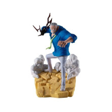 Figurinha - BANDAI - Monkey D. Garp (Senkozekkei) - One Piece - Azul/Branco - Detalhes precisos, pose dinâmica