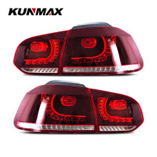 VW Golf 6 MK6 R20 2008-2013 achterlichten, set van 2, LED met stromend water effect
