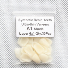 Lot de 30 Facettes Dentaires en Résine Synthétique Ultra-Fines, Nuances A1 A2 A3, Pour Blanchiment et Restauration