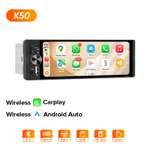 AINAVI Autoradio 1Din, Écran tactile 6,36 pouces, Sans fil CarPlay et Android Auto, Bluetooth, USB, Type C