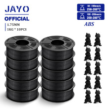 JAYO Easy ABS 3D-Filament, 1,75 mm, Schwarz, 10 kg, für FDM-Drucker