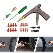 Mushroom Plug Kit bandenreparatiepistool, set van 16 pluggen, voor tubeless banden van auto en motorfiets