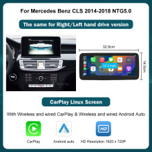 Multimedia Display, Kabelloses CarPlay und Android Auto, für Mercedes-Benz CLS W218 NTG 5.0