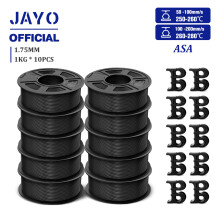 JAYO Easy ABS 3D-Druckfilament, 1,75 mm, 10 kg, Schwarz, für hohe Festigkeit