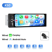 AINAVI Autoradio sans fil, CarPlay et Android Auto, Écran tactile 6,36 pouces, Bluetooth, 1Din