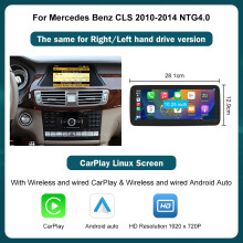 Multimedia Display, Kabelloses CarPlay und Android Auto, für Mercedes-Benz CLS W218, NTG 4.0