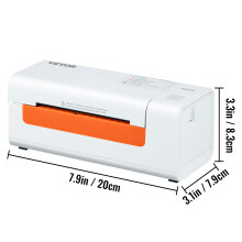SucceBuy thermische etiketprinter, 203dpi, zonder Bluetooth, voor verzendlabels