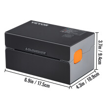 SucceBuy thermische etiketketprinter, 300dpi, draadloos Bluetooth, voor verzendlabels