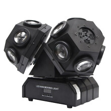 LED Moving Head Licht, 18x10W RGBW 4in1, 200W, DMX Laser Effekte für Bühne und DJ Disco