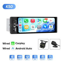 AINAVI Autoradio Écran Tactile 6,36 pouces, CarPlay sans fil, Android Auto, Bluetooth, MP5, USB, Type C