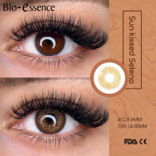 Bio-essence lentillas de colores naturales, lote de 2, material HEMA, para cosplay y maquillaje