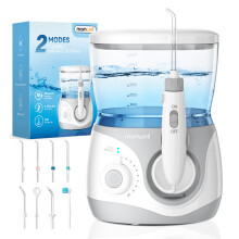 Mornwell mondozijn voor tanden, 600 ml, 10 waterdrukinstellingen, IPX7 waterdicht, voor mondhygiëne