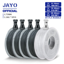 JAYO Hochgeschwindigkeits-PLA-Filament, Marmor-Struktur, 1,75 mm, Zementgrau