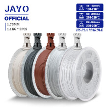 JAYO Hochgeschwindigkeits PLA Marmor Filament, 5 Rollen, 1,75 mm, für FDM 3D-Druck
