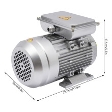 Moteur électrique monophasé YL8024, 750W, 1400 tr/min, Argent, pour machines et pompes